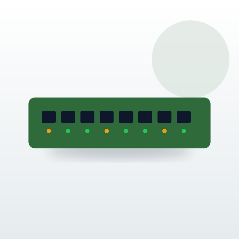 Switch 8 Ports, PoE, verwaltet